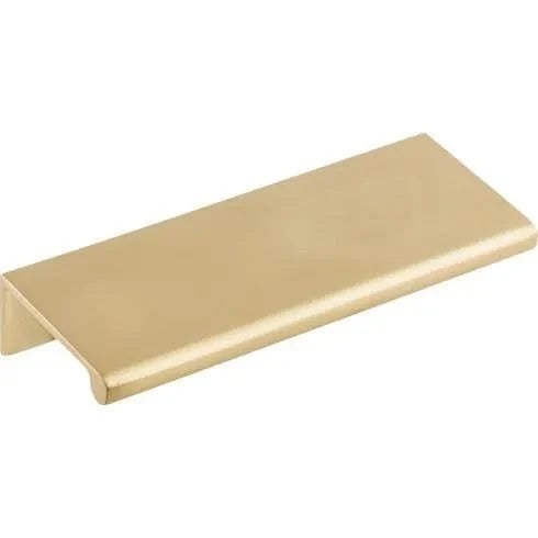 Murphy Door® sleek satin gold metal cabinet edge pull.