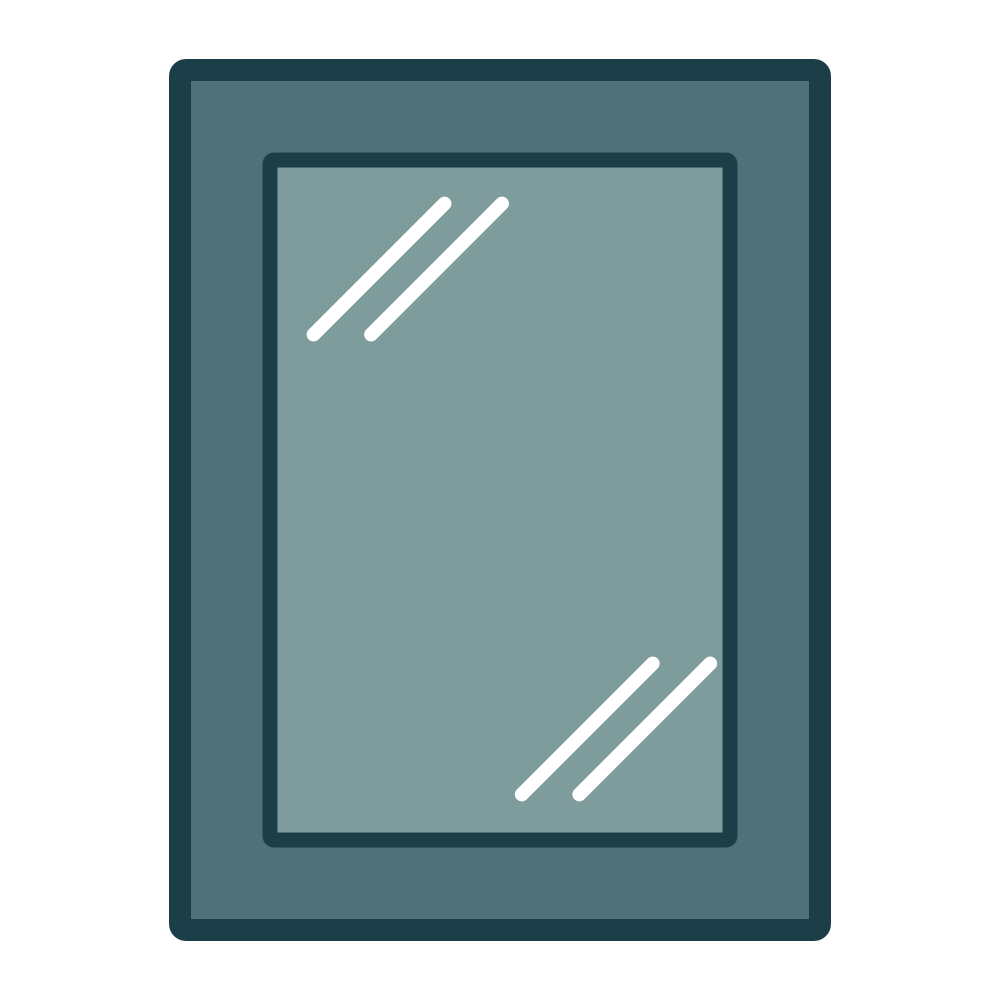 Upper Glass Panel Cabinet Door (White Oak) (Single Door) — style icon