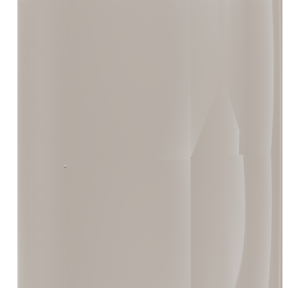 Murphy Door® hidden door in a seamless light neutral tone, with subtle vertical panels and a dark left edge.