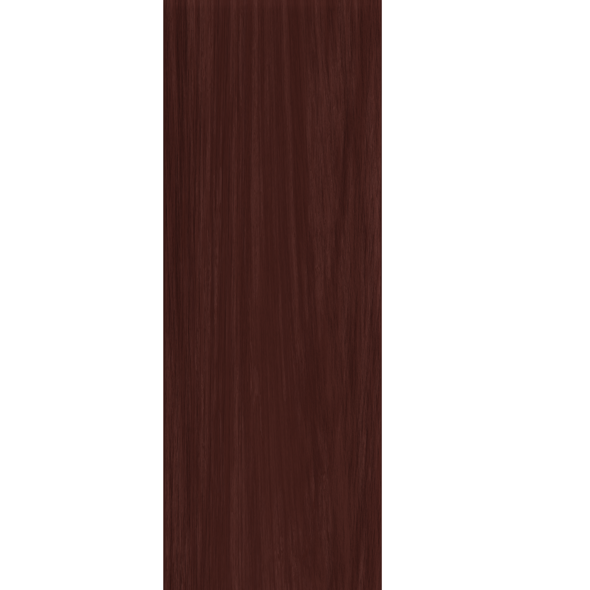 Murphy Door® hidden door in dark reddish-brown wood with vertical grain texture.