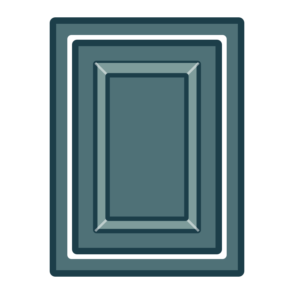 Upper Inset Raised Panel Cabinet Door (White Oak) (Single Door) — style icon