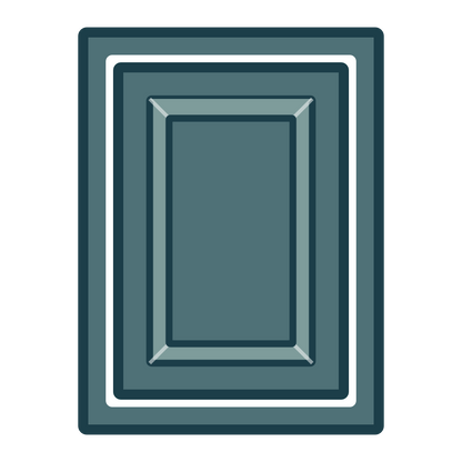 Upper Inset Raised Panel Cabinet Door (White Oak) (Single Door) — style icon