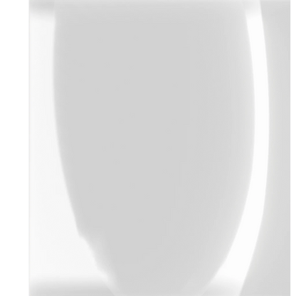 Close-up of a smooth, light gray Murphy Door® hidden panel with a subtle curved edge and reflection.