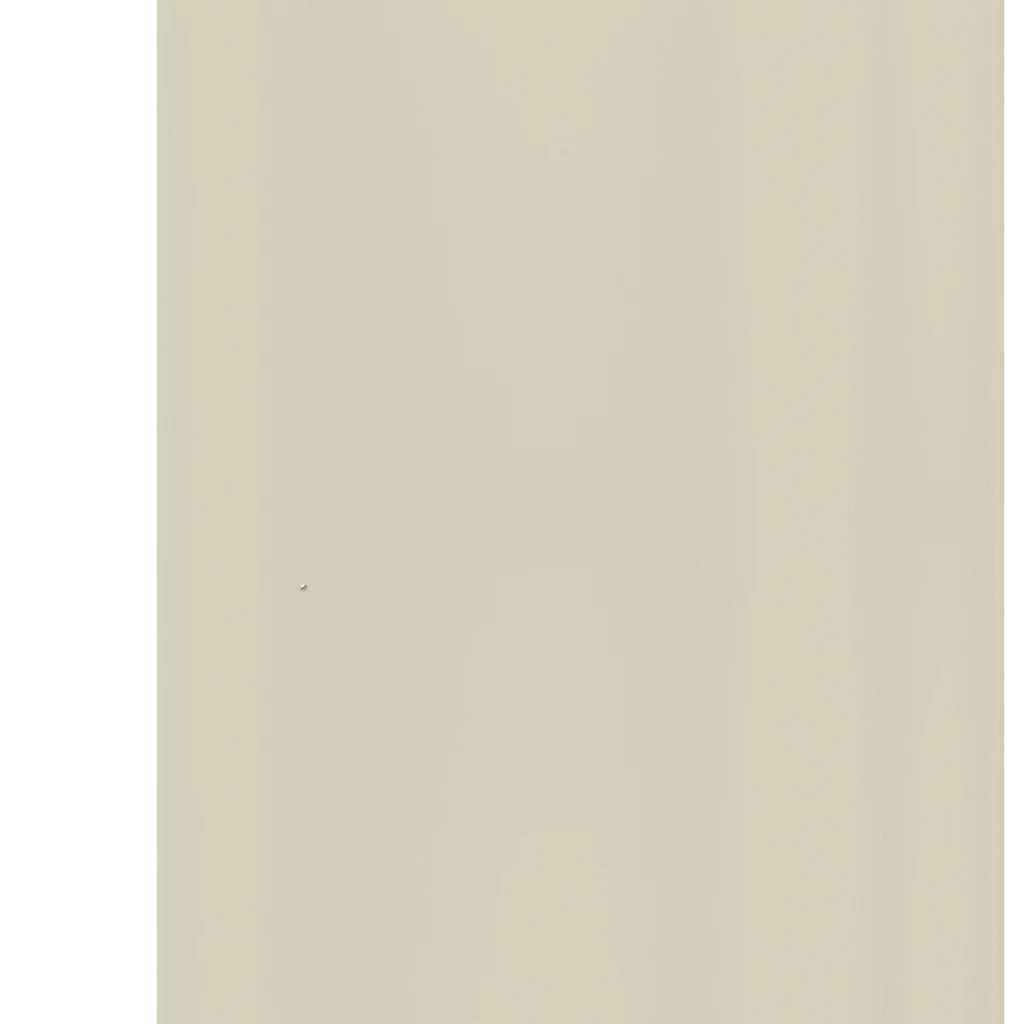Murphy Door® minimalist light beige hidden door panel, framed by dark vertical edges.