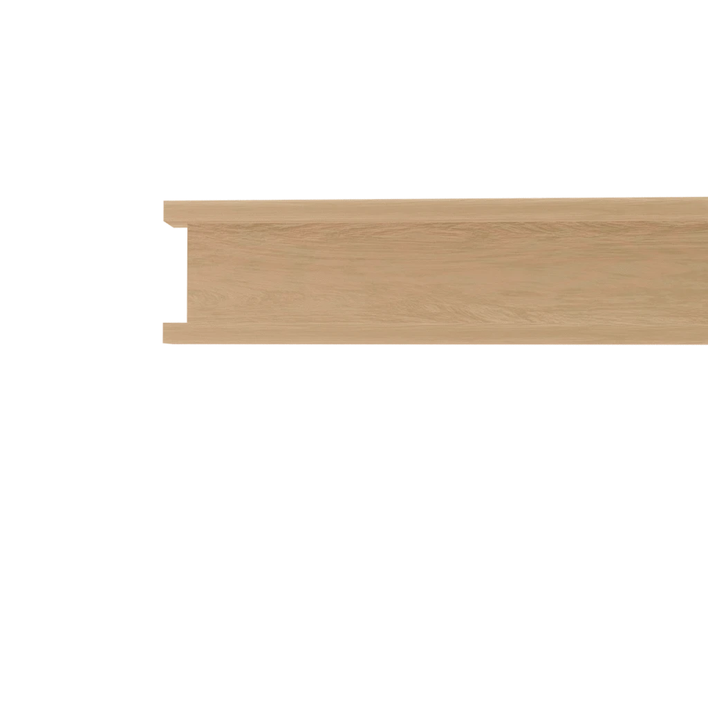 Murphy Door® natural oak wood plank showing tongue-and-groove joinery.