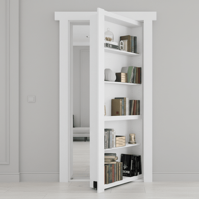 Unassembled Murphy Door Bookcase