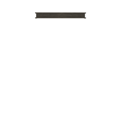 Murphy Door® dark wood architectural beam with clean lines and minimalist design for shelving or door hardware applications.