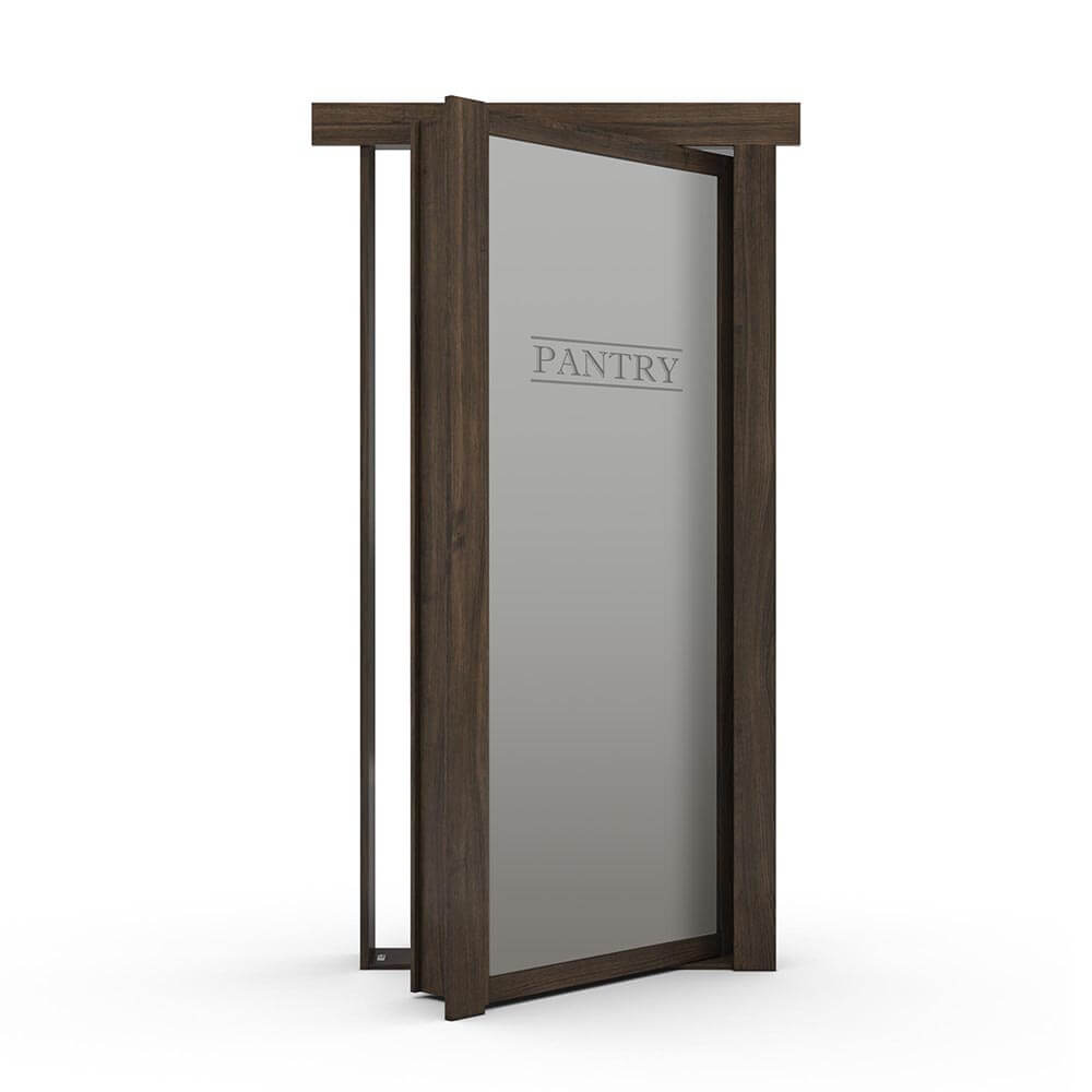 Single Flush Mount Cherry Hidden Pantry Door - Murphy Door, Inc.
