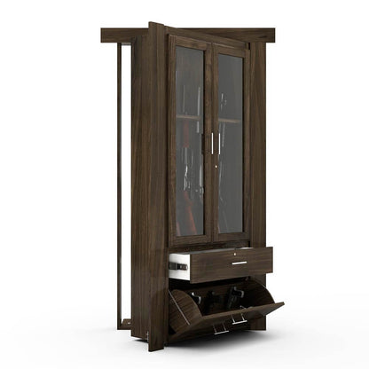 Hidden Flush Mount Maple Gun Cabinet Door - Murphy Door, Inc.
