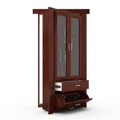 Hidden Flush Mount Maple Gun Cabinet Door - Murphy Door, Inc.