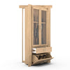 Hidden Flush Mount Maple Gun Cabinet Door - Murphy Door, Inc.