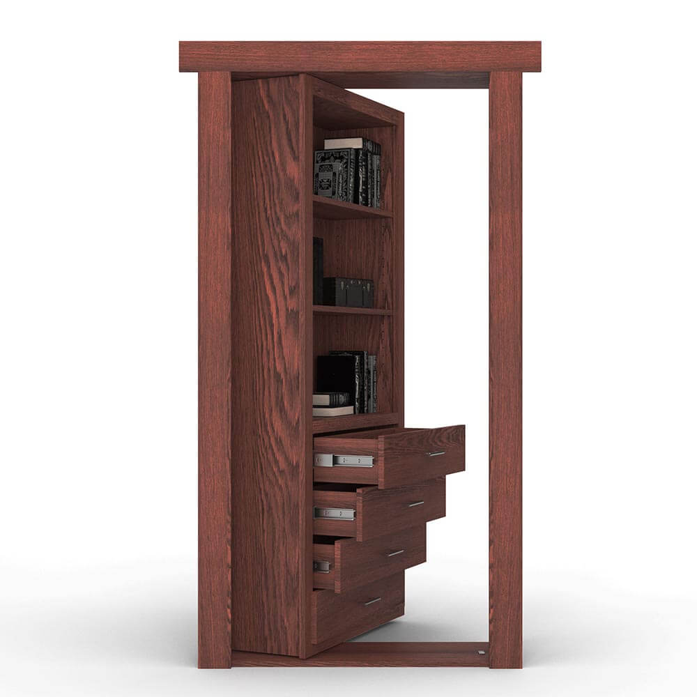 Hidden Flush Mount Oak Dresser Door - Murphy Door, Inc.