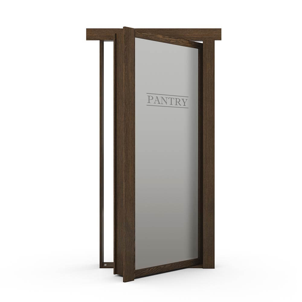 Single Flush Mount Oak Hidden Pantry Door - Murphy Door, Inc.
