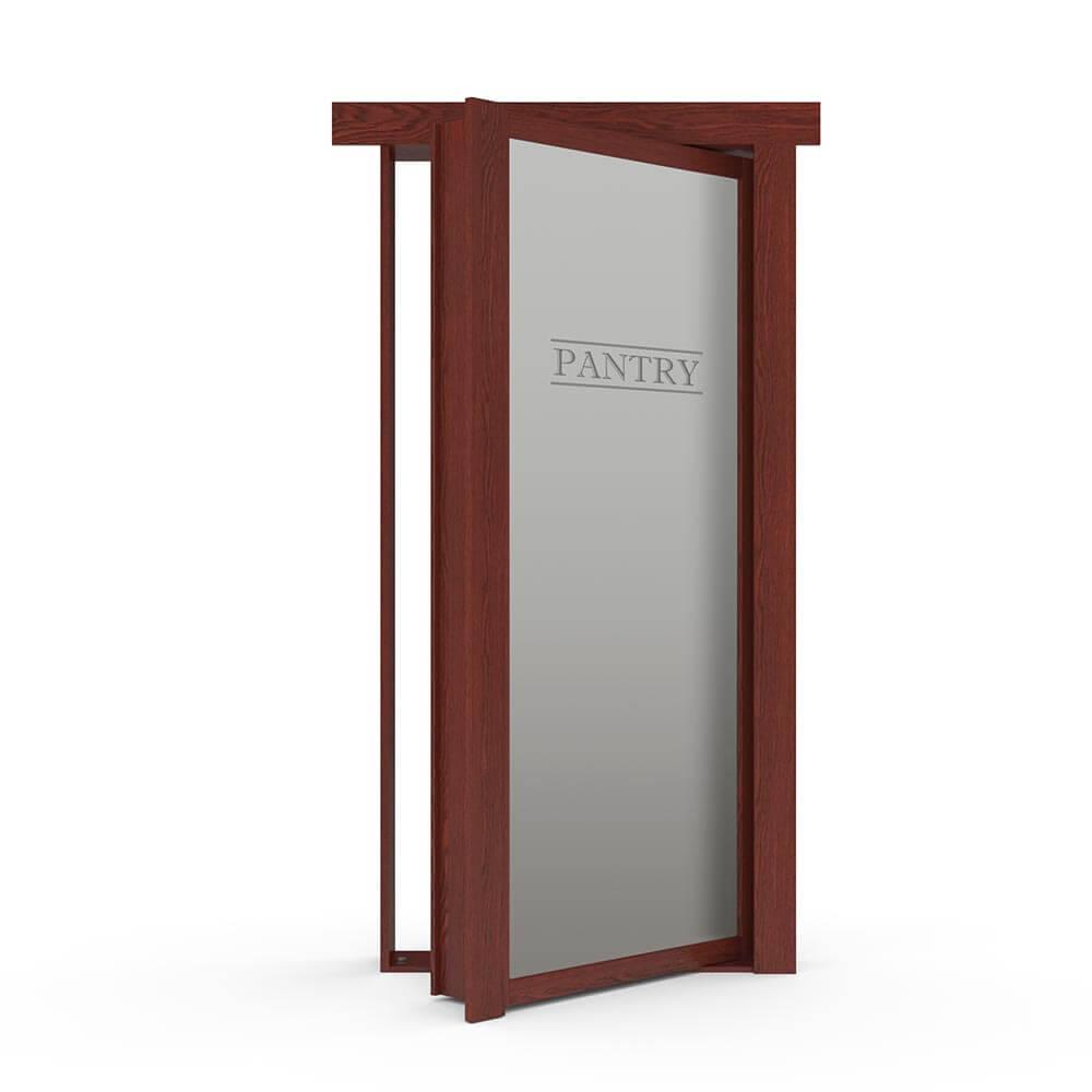 Single Flush Mount Oak Hidden Pantry Door - Murphy Door, Inc.