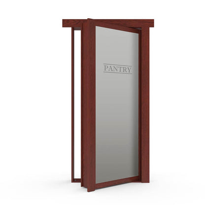 Single Flush Mount Oak Hidden Pantry Door - Murphy Door, Inc.