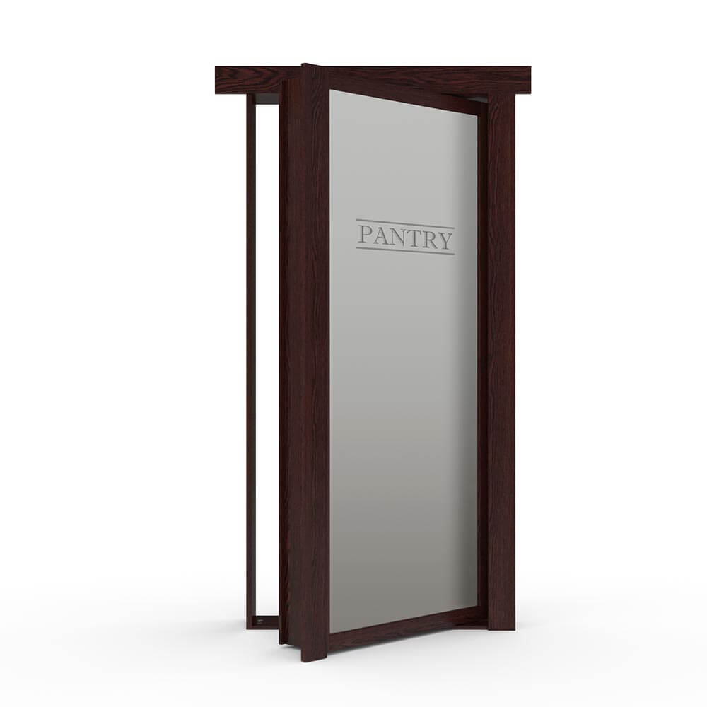 Single Flush Mount Oak Hidden Pantry Door - Murphy Door, Inc.