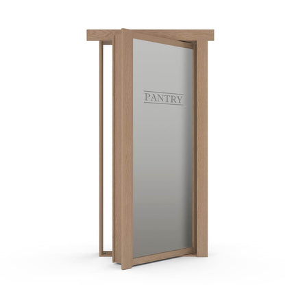 Single Flush Mount Oak Hidden Pantry Door - Murphy Door, Inc.