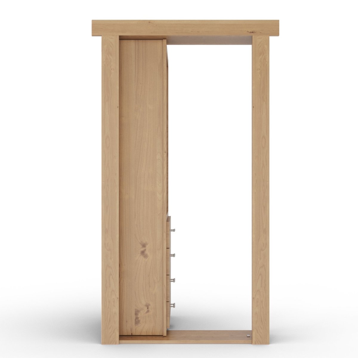 Hidden Flush Mount Knotty Alder Shoe Rack Door– Murphy Door