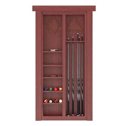 Hidden Flush Mount Maple Pool Cue Door - Murphy Door, Inc.