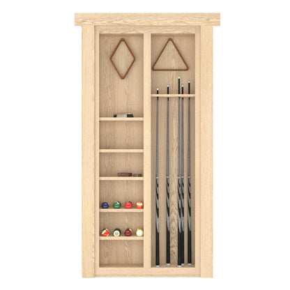 Hidden Flush Mount Oak Pool Cue Door - Murphy Door, Inc.