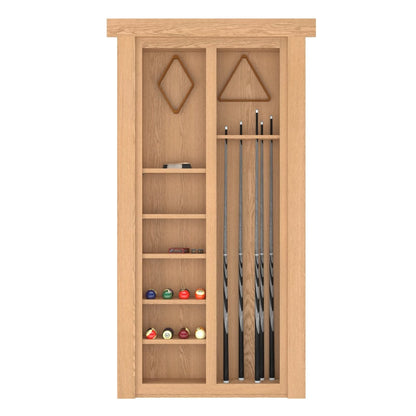 Hidden Flush Mount Oak Pool Cue Door - Murphy Door, Inc.