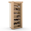 Hidden Flush Mount Oak Shoe Rack Door - Murphy Door, Inc.