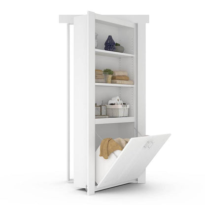 Hidden Flush Mount Paint Grade Hamper Door - Murphy Door, Inc.