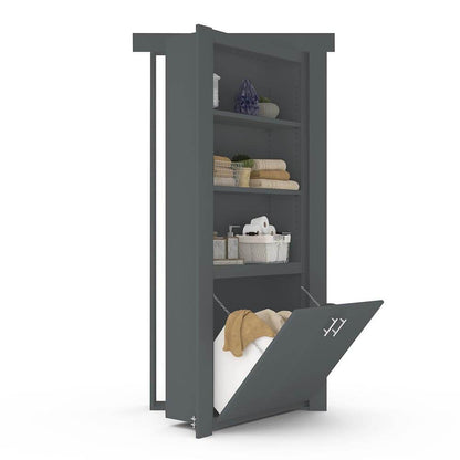 Hidden Flush Mount Paint Grade Hamper Door - Murphy Door, Inc.