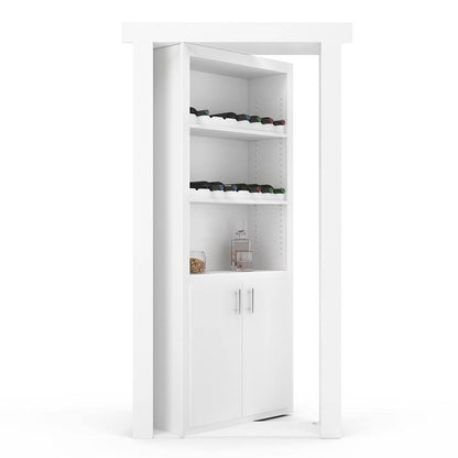 Hidden Flush Mount Paint Grade Wine Rack Door - Murphy Door, Inc.