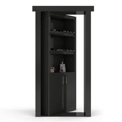 Hidden Flush Mount Paint Grade Wine Rack Door - Murphy Door, Inc.