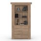 Hidden Flush Mount Walnut Dresser Door - Murphy Door, Inc.