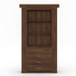 Hidden Flush Mount Walnut Dresser Door - Murphy Door, Inc.