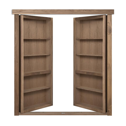 Hidden Walnut French Door - Murphy Door, Inc.