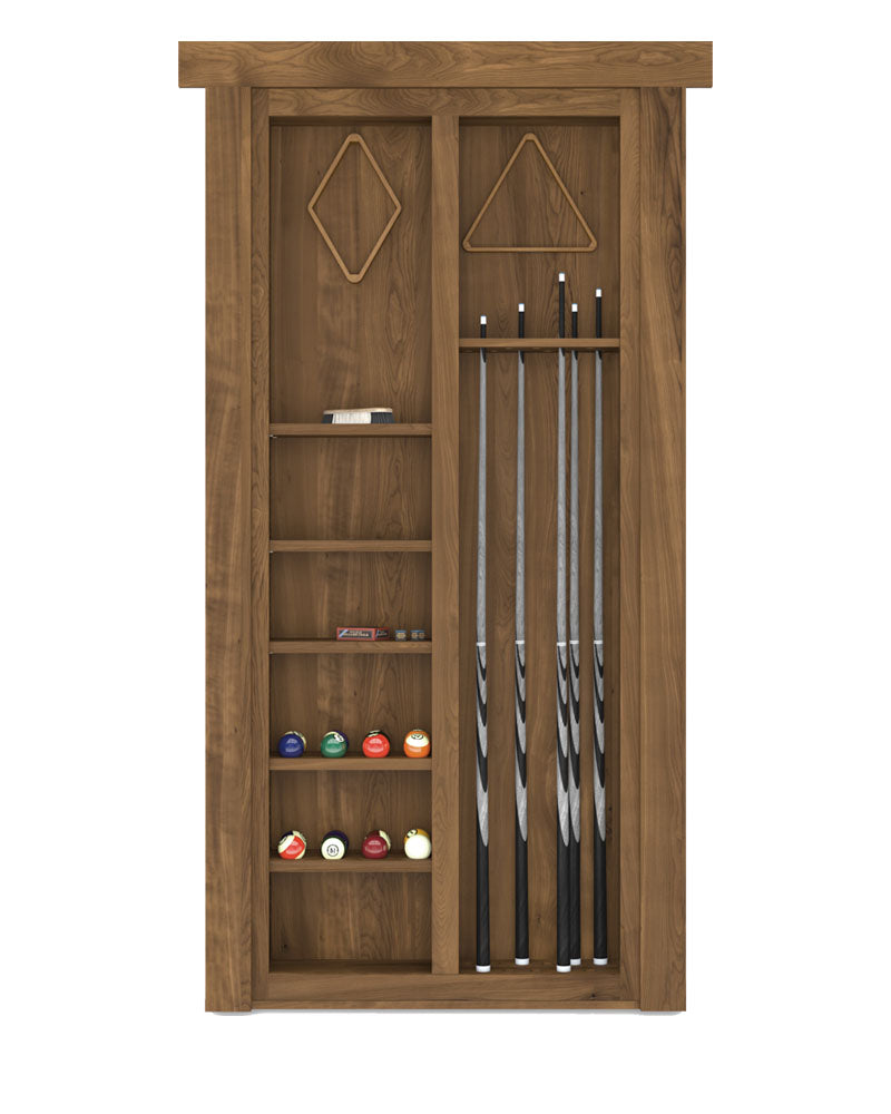 Murphy Door Hidden Door Pool Cue Rack