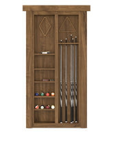 Hidden Flush Mount Maple Pool Cue Door