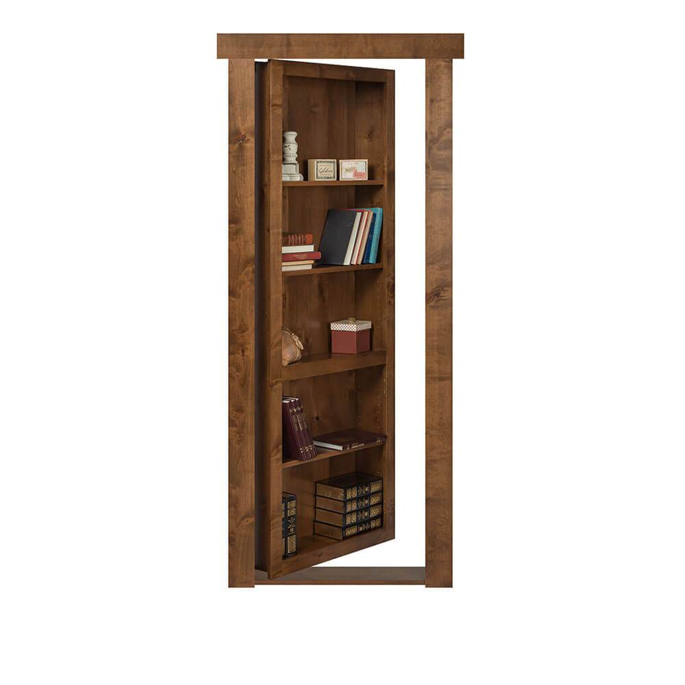 Hidden Flush Mount Knotty Alder Shoe Rack Door– Murphy Door