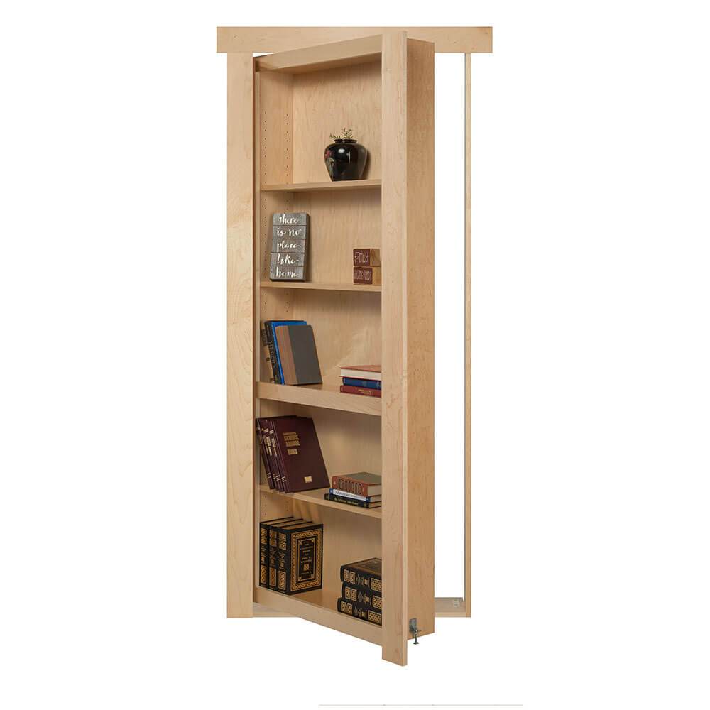 Unassembled Flush Mount Bookcase French Door– Murphy Door
