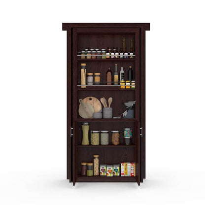 Single Flush Mount Oak Hidden Pantry Door - Murphy Door, Inc.