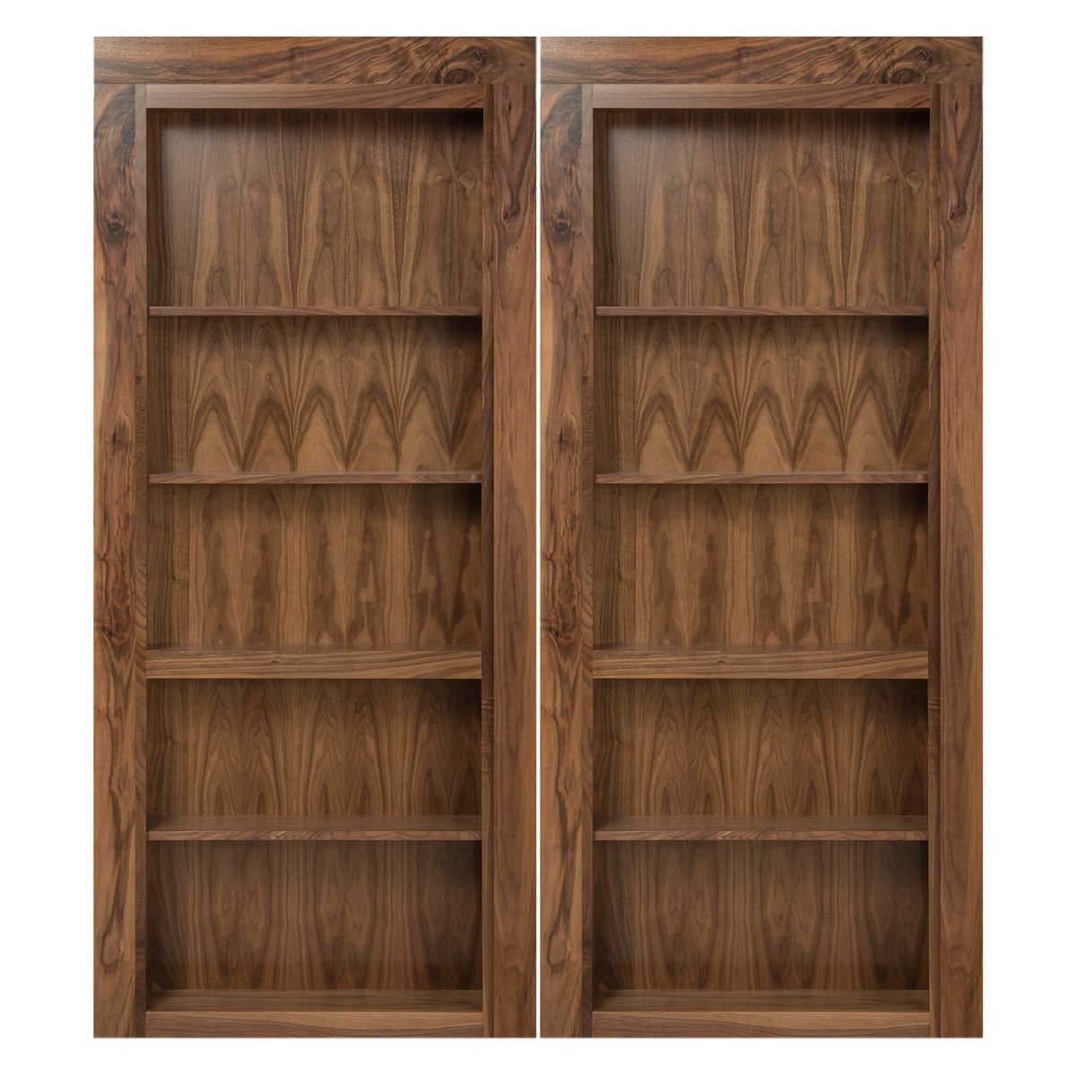 Traditional Double Bookcase - Murphy Door, Inc.